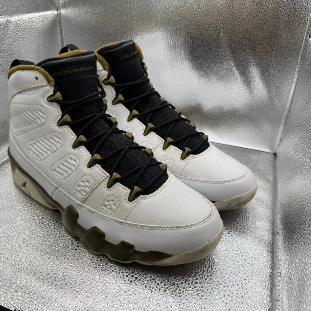 Size 10.5 Jordan 9 Retro Statue High White‎ Mens Basketball Shoes 302370-109